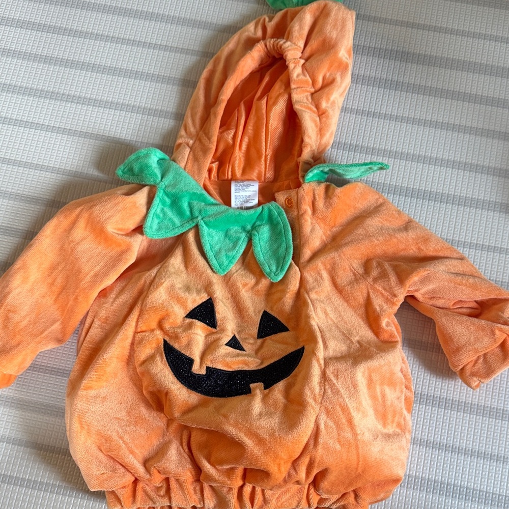 Pumpkin Halloween Costume for Kids - Orange and Green